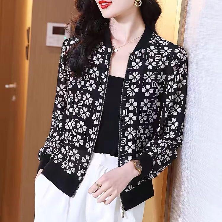 Damen Stilvoller Sommer Sonnenschutz Cardigan - Lockere Passform, Übergröße, Kurze Jacke für Mütter mittleren Alters