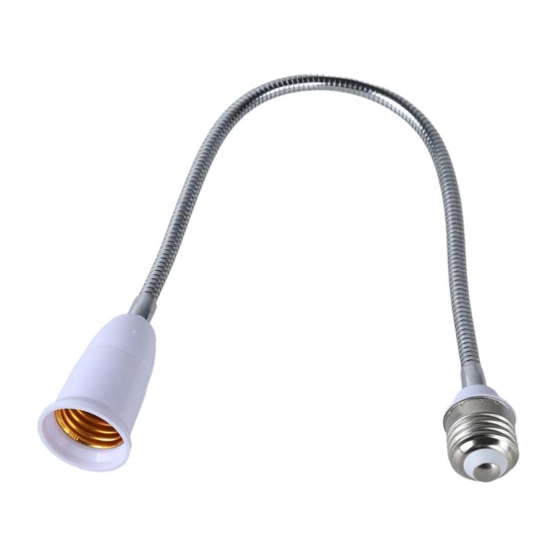 Adjustable E27 To E27 Light Bulb Socket Extension, Flexible Goosenecks Lamp Adapter, Home Lighting