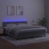 Maison Exclusive - Sommier à lattes de lit avec matelas LED Gris clair 180x200 cm