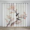 Chinese Style Natural Scenery Curtains Mountains Rivers Lakes Flowers Plants Elegant Curtains 2 Panels Living Room Bedroom Decor