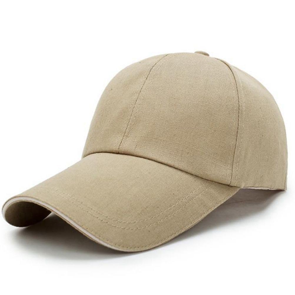 

Cap with Long Brim Simple Military Baseball Work UV Respect for the Aged Day Gift Free [YAYUPLUS] Men s Deep-Fitting (10cm), Style, Cap, Cap, бежевый