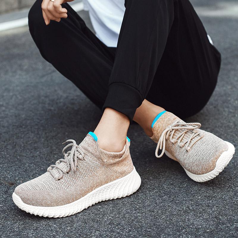 Обувь большого размера. Легкие дышащие летающие носки. Обувь для пар. Повседневная — фото 14