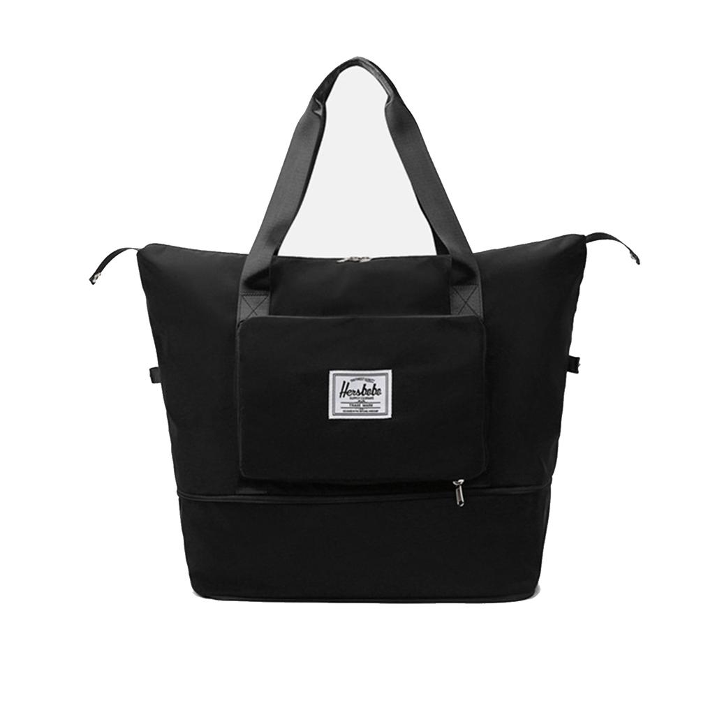 Dry and Wet Separation Travel Bag Sports Large Capacity Folding Portable Shoulder Bag Foldable Luggage Bag Waterproof