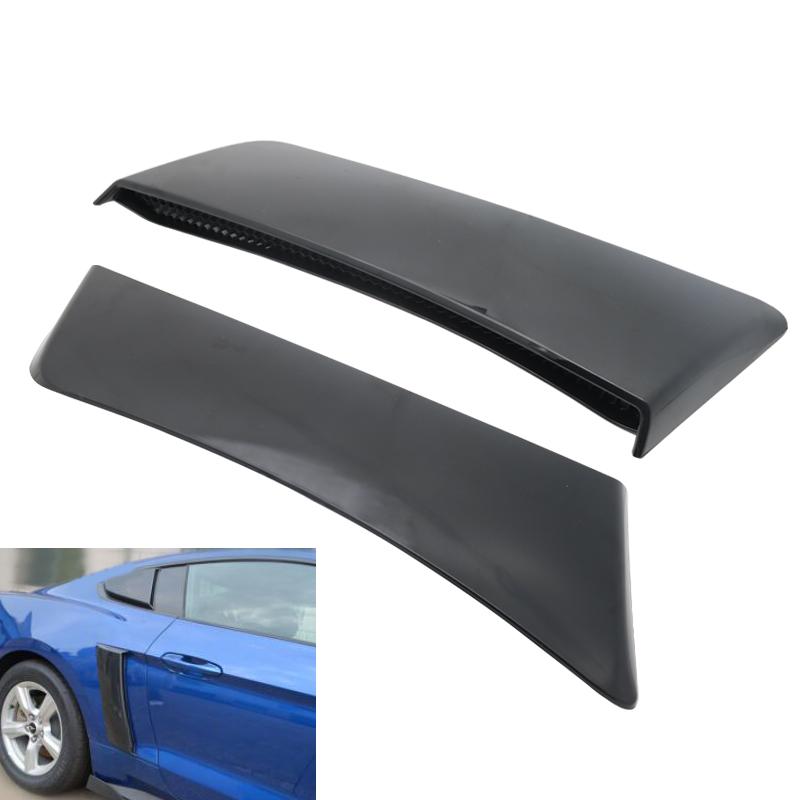 

2PC Car Side Scoops Vents For Ford Mustang Roush 2015-2020 Rear Side Fender Door Scoops Plate Cover Air Outlet Trim Auto Styling