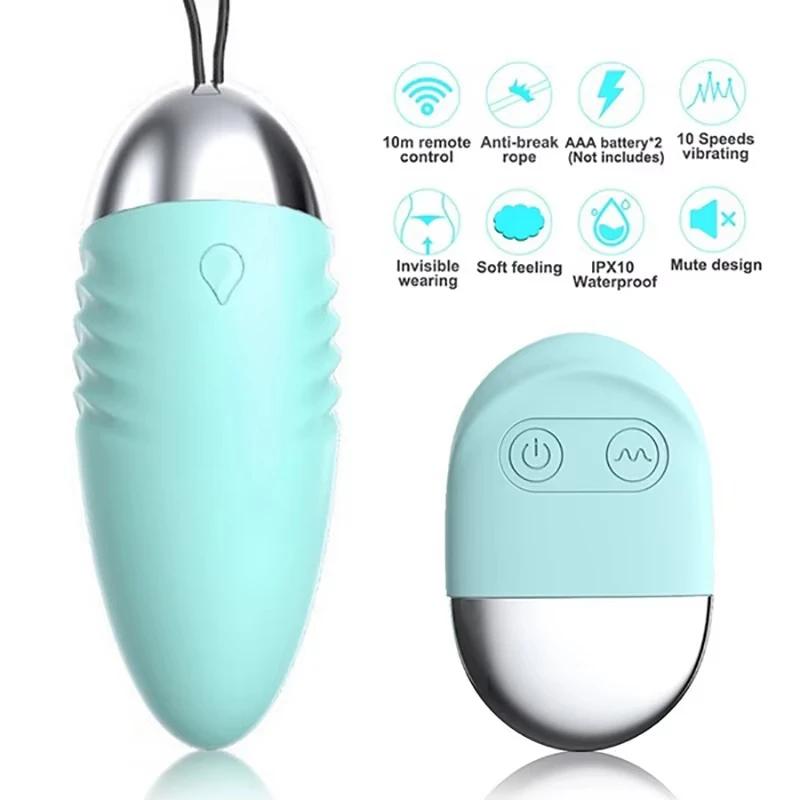 Wireless Remote Control Vibrator for Women 10 Speed Bullet Eggs Clitoris Stimulator Panties Ball Sex Toy