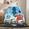 Super Wings Blanket Cartoon Child Flannel Throw Blankets Micro Fleece Cozy Plush Covers for Bed Car and Home Decoration