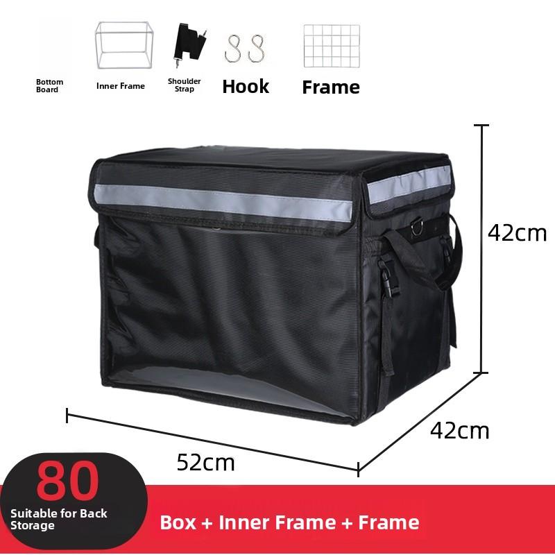 Schwarze Wasserdichte Lebensmittel-Liefer-Isolierbox Kleine Mittlere Große 30 45 62L Größen Lokale Lieferung Kühltasche Picknick BBQ Zubehör