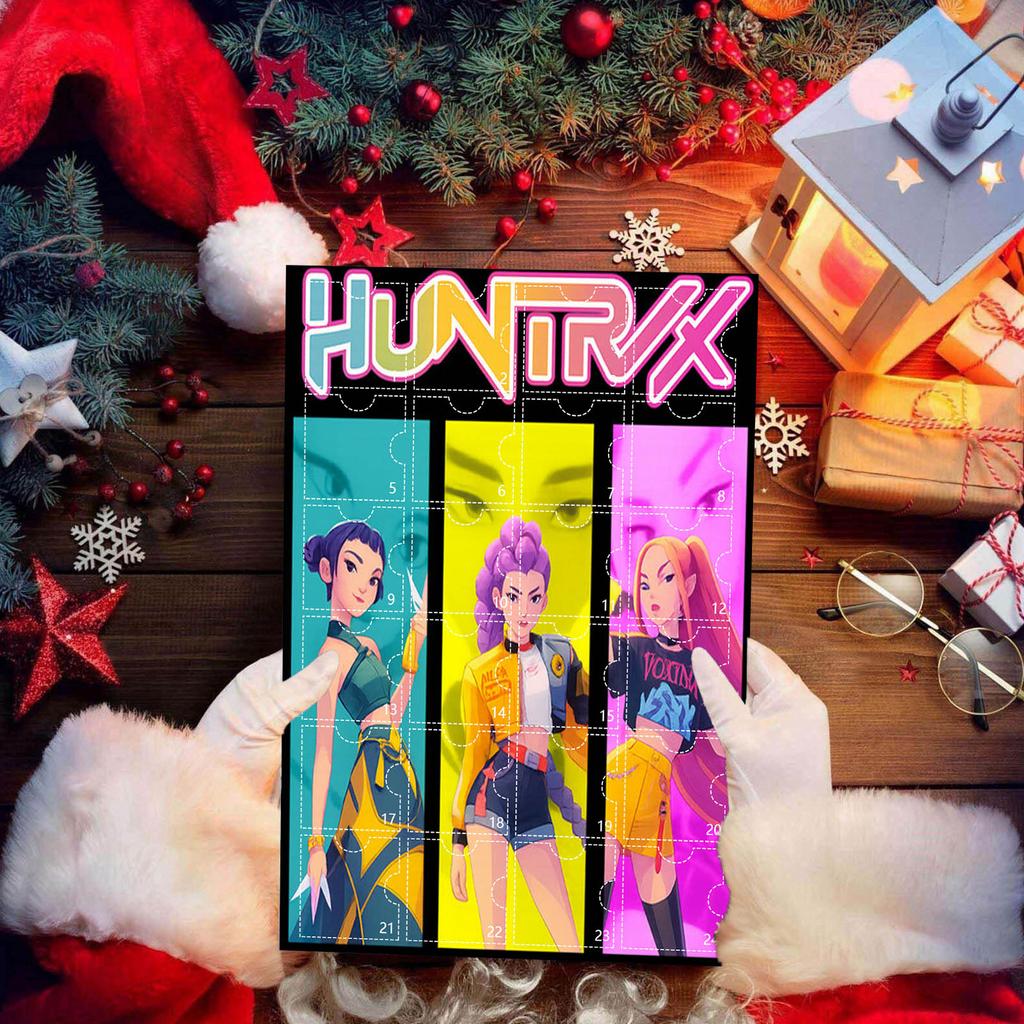 KPOP Witch Hunt Christmas Countdown Calendar Blind Box Car Flat Acrylic Keychain Pendant