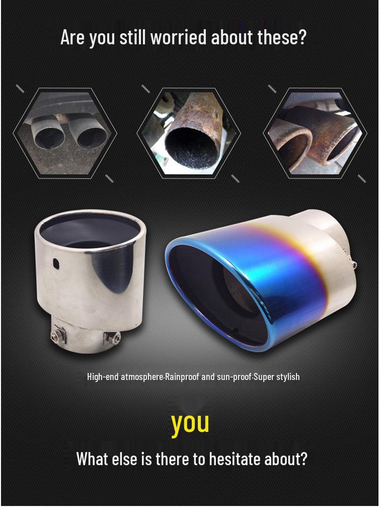 Honda XRV Vezel Stainless Steel Single-Hole Tail Muffler