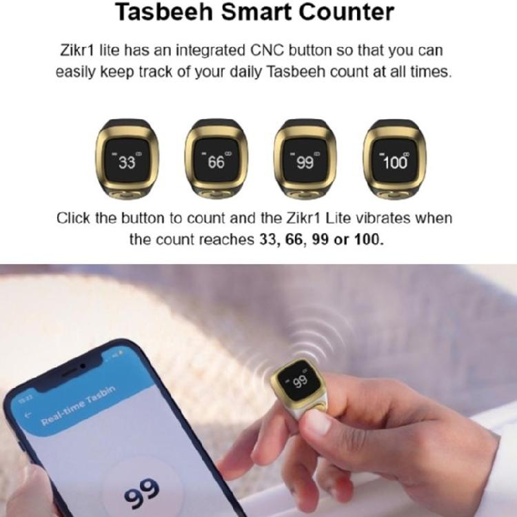 22mm Tasbih Tally Counter Rings for Muslims Bluetooth-compatible Digital Tally Counter Rings 4 Prayer Time