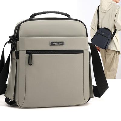 Bolso de Negocios para Hombre de Gran Capacidad Multicompartimento Oxford Bandolera