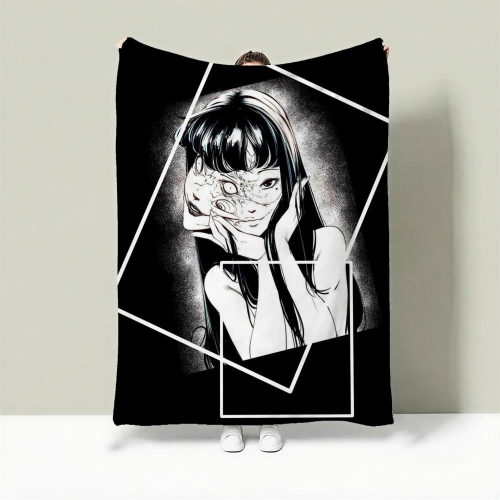 

Horror J-Junji Ito Throw Lightweight 240g Flannel Blanket Soft Skin-friendly for Summer Cooling 75cmx90cm
