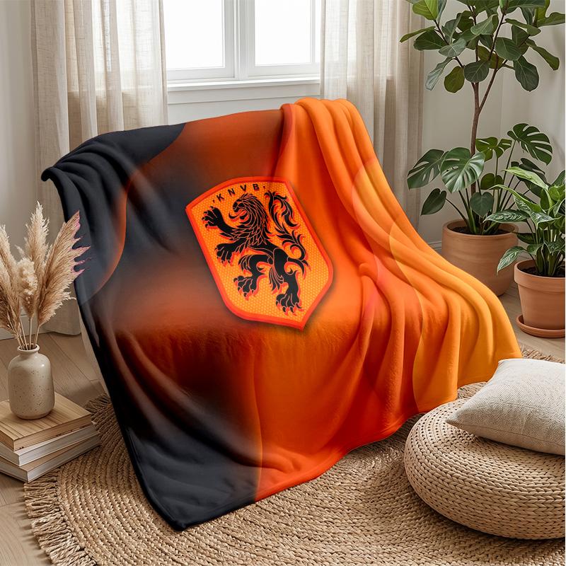 Coperta in Flanella Stampata Calda e Skin-Friendly Decorativa per Divano Letto Uso Quotidiano