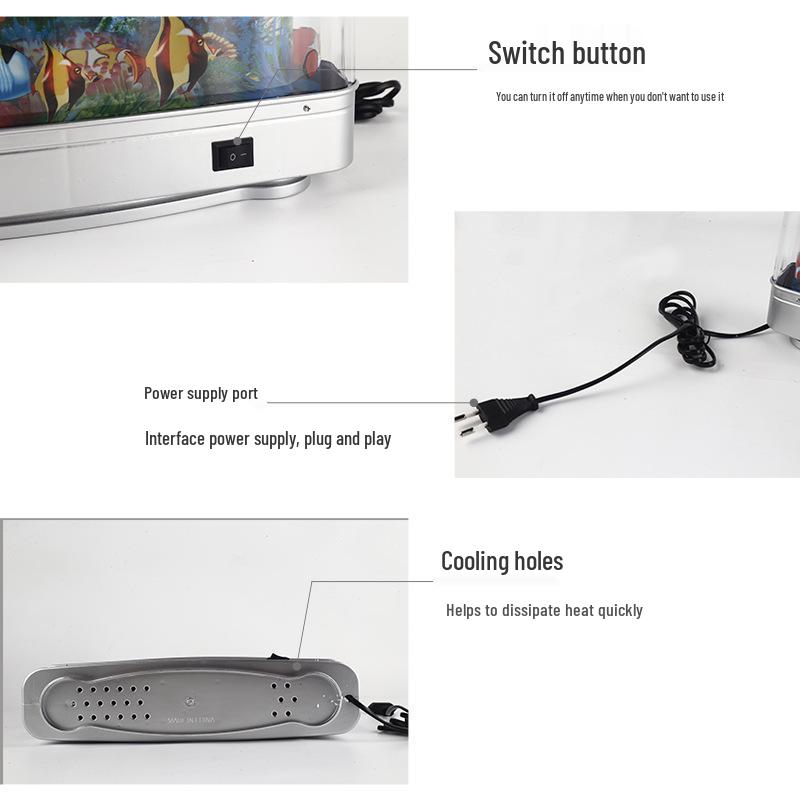 Ornamental LED Aquarium Fish Simulation Light - Night Decor Table Lamp