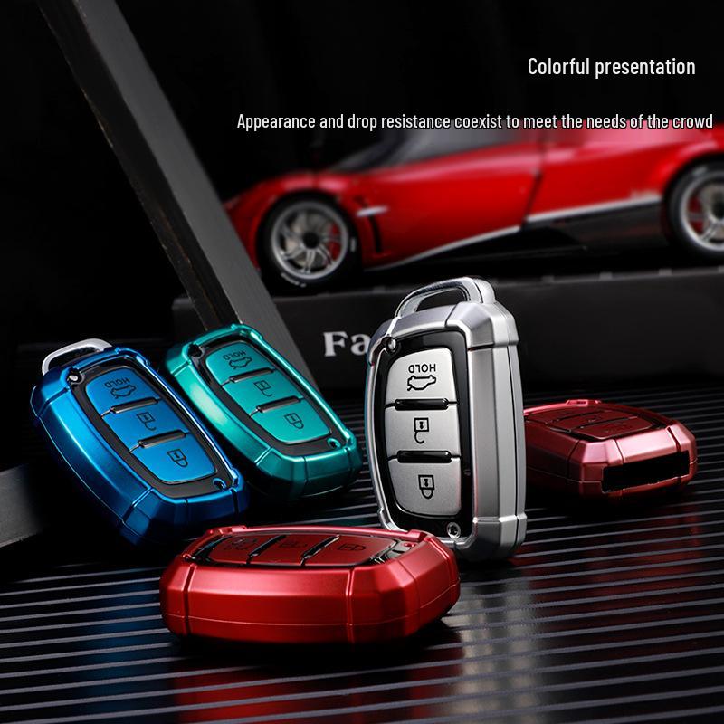 Key Case-Compatible with Hyundai Models: Elantra, Santa Fe, Mistra, Reina, ix25, Festa, ix35, Verna