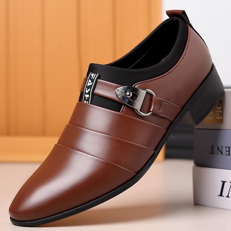 Men Business Formal Leather Shoes Men's Leather Shoes Large Size 48