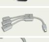 Multi-Functional Three-in-One OTG Adapter Cable for Android Micro USB: Connect Mouse & Keyboard with Power Supply