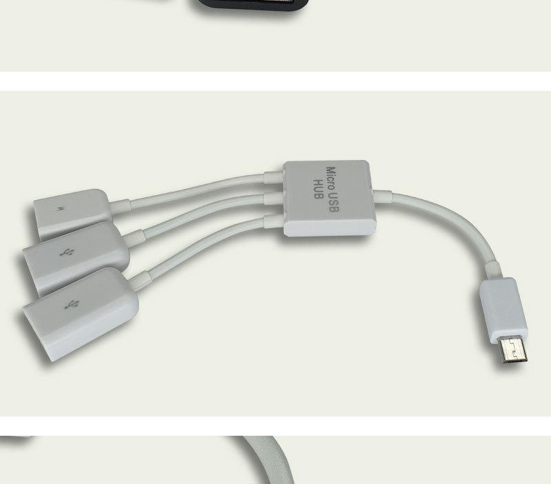 Multi-Functional Three-in-One OTG Adapter Cable for Android Micro USB: Connect Mouse & Keyboard with Power Supply