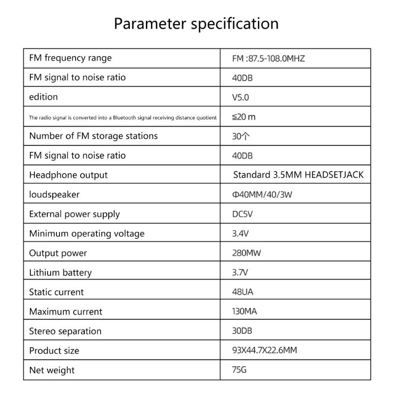 Digital RadioHandheld AM/FM/SW Band Radio with Backlights, Sleep Timer and Digital Alarm Clock for Outdoor Travel Use