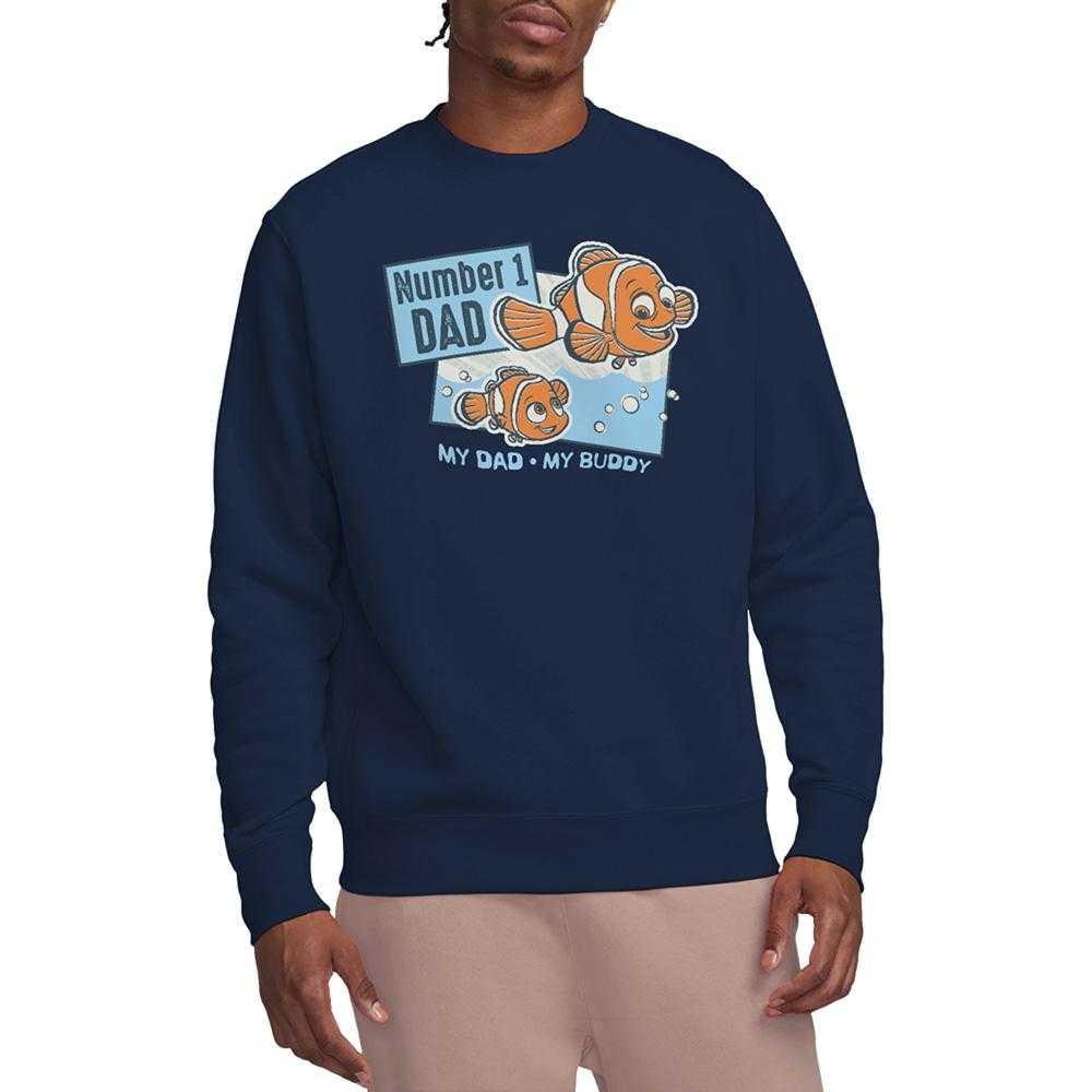Finding Nemo Mens Number 1 Dad Nemo & Marlin Sweatshirt