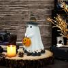 Cute Ghostly Pumpkin Figures Ornament for Halloween Quality Crafted Resin Ghost Figures Decoration for Home & Office