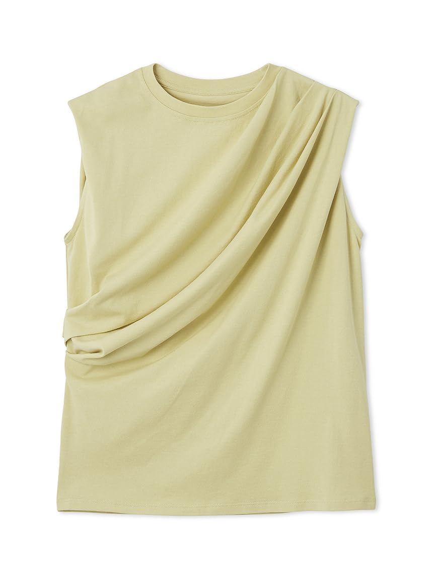 

Emi PlaX Tuck Design YEL Top, 13WCT252069, Women s,