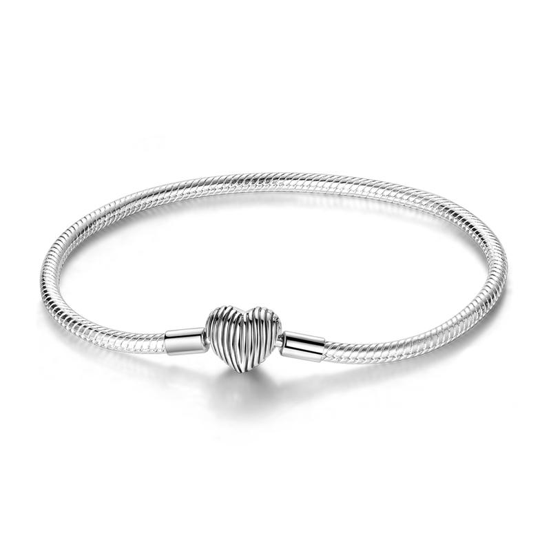 

925 Silver Demon Eye Bracelet Original Evil Eyes Basic Chain Hand of Fatima Blue Zircon Charm Bracelets Jewelry 17-20CM 17cm