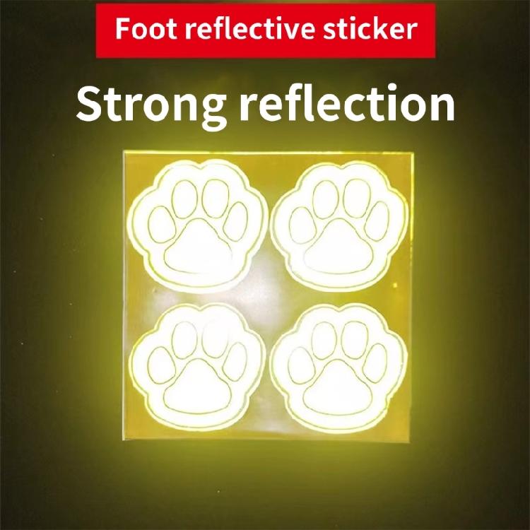 4pcs Bicycles Safety Reflector Stickers Waterproof & Long Lasting Easy Peeling Bicycles Stickers PVC Decals for Night Cycling