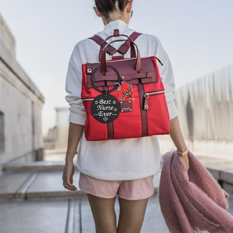 Portachiavi Ciondolo Sono Un Infermiere Regalo Giorno dell'Infermiere Portachiavi in Acciaio Inossidabile Accessorio