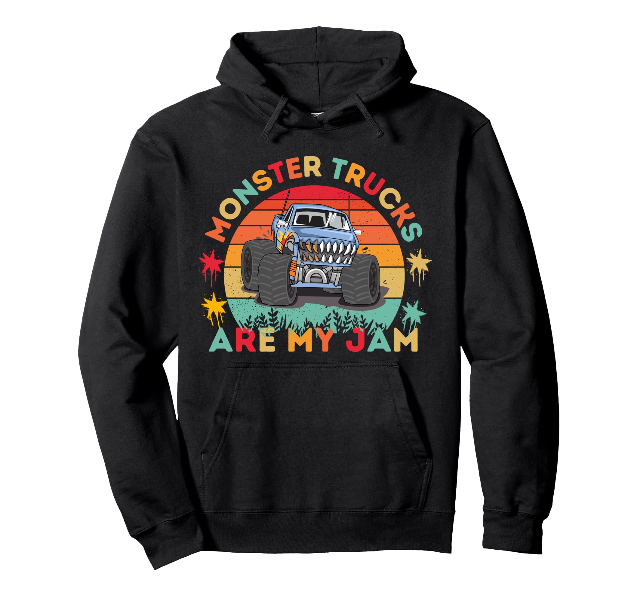 

Retro Monster Trucks Are My Jam Vintage Hoodie