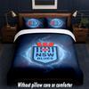 NSW Blues Design Bed Bedding Set 1 Duvet Cover + 2 Pillowcases Soft Breathable Household Bed Linens