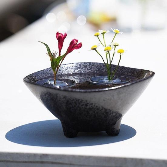 Yousheng 6/12/15/24/25/30/35/50/60Pcs Floating Floral Arrangement Holder Clear Floating Flower Display Stand Hydroponics Water Planting Flower Bowl