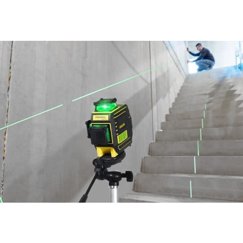 Firecore Laser Level, 2x360 Full-Line Green Laser Level, F92T-XG, Full-Line Projection Model, Level with Magnetic Base, Automatic Correction, IP65 Du