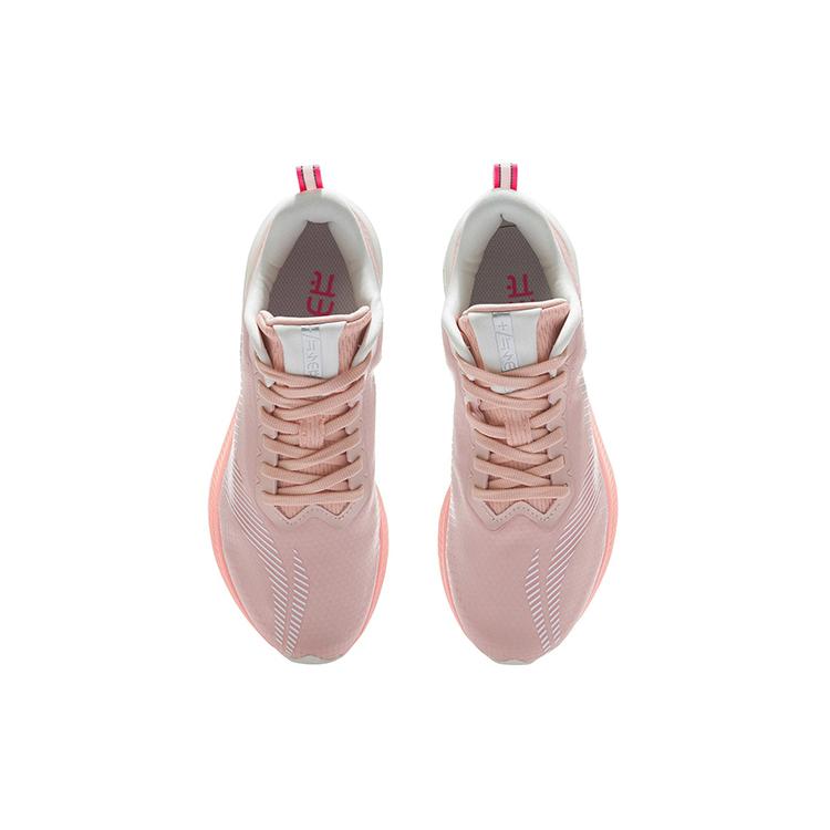 New LiNing Red Hare 5 Pro Breathable Low Top Running Shoes Women's Peach Orange Pink ARMR016-5