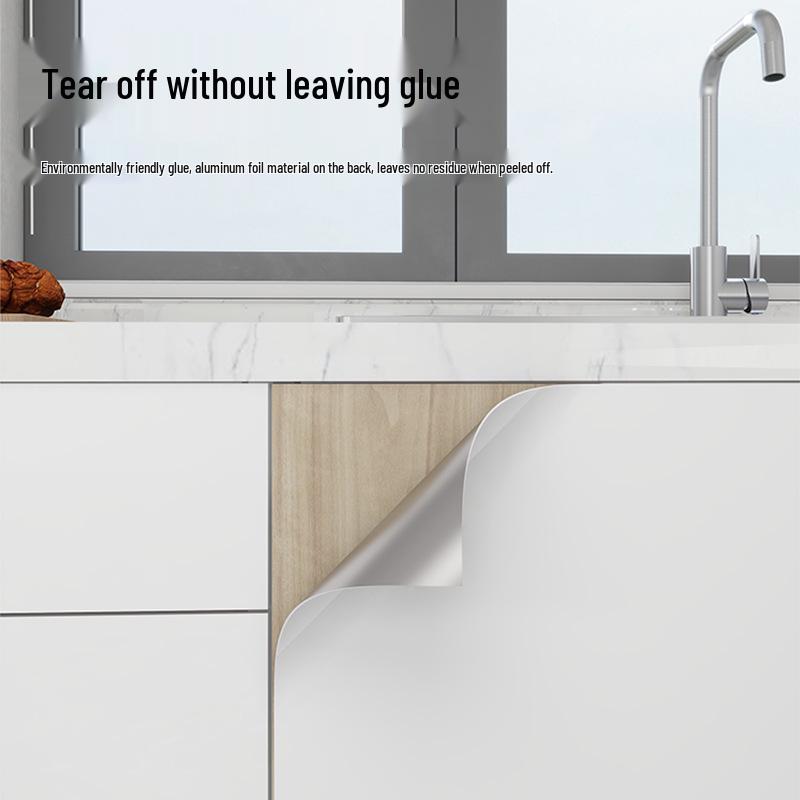 Waterproof Marble-Style Self-Adhesive Kitchen Sticker for Cabinets and Furniture