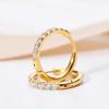 2Pcs Stainless Steel Cz Hoop Earrings Simple Helix Tragus Daith Conch Rook Snug Ear Piercing Jewelry Gifts