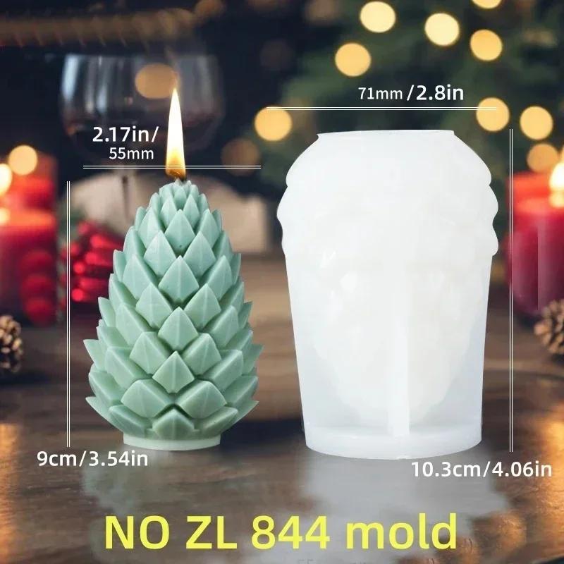 Santa Claus Carrying Gift Relief Cylindrical Candle Silicone Mold Smile Santa Claus Snowflake Gift Bag Molds Christmas Gift