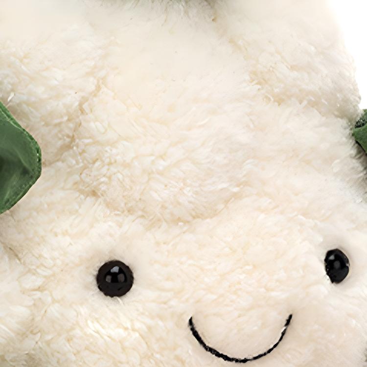 JELLYCAT Fun Food Series Vegetables Cauliflower Companion Doll Plush Doll 26cm Height