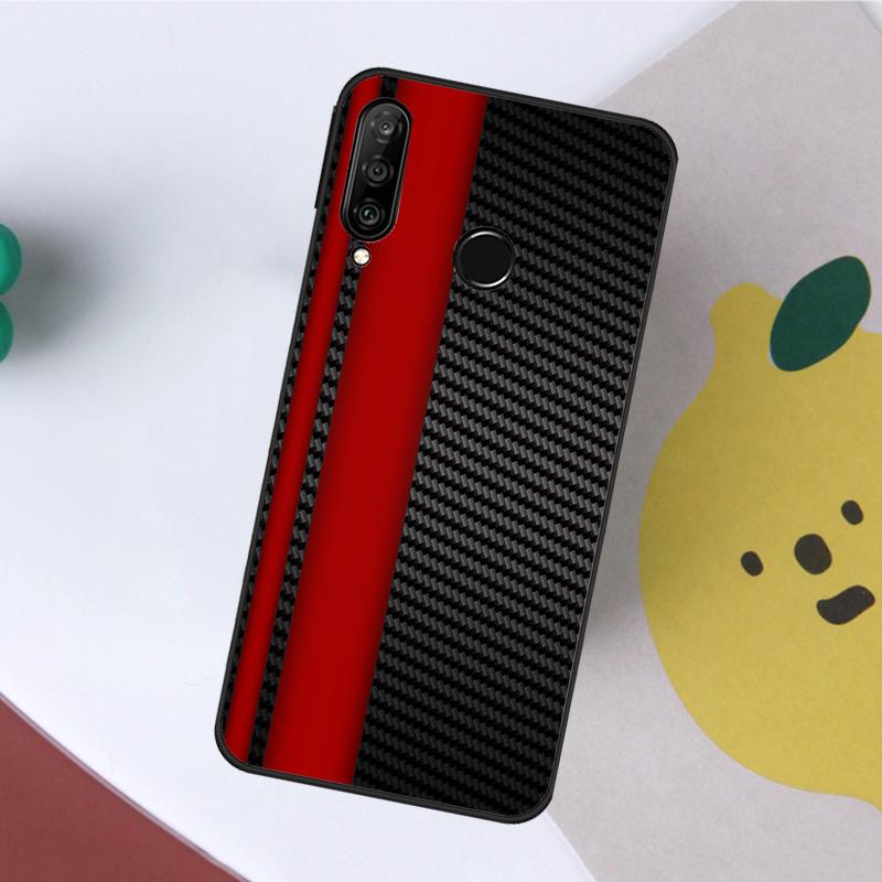 Car Carbon Fibre Pattern Case For Huawei P40 P30 Lite P20 P60 Pro Nova 9 SE 10 11i 8i 7i 5T Y60 Y61 Y70 Y90 P Smart