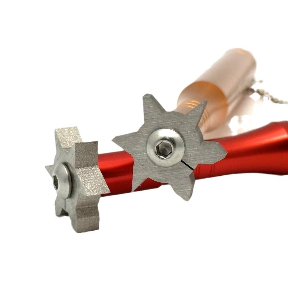 Alloy Wedge Golf Club Grooving Sharpening Tool Non-Slip Golf Groove Sharpener Golf Supplies