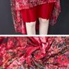 Women Printed Dress Summer Plus Size Floral Dress Loose A-line Dress