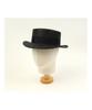 Black Flat Short Panama Hat