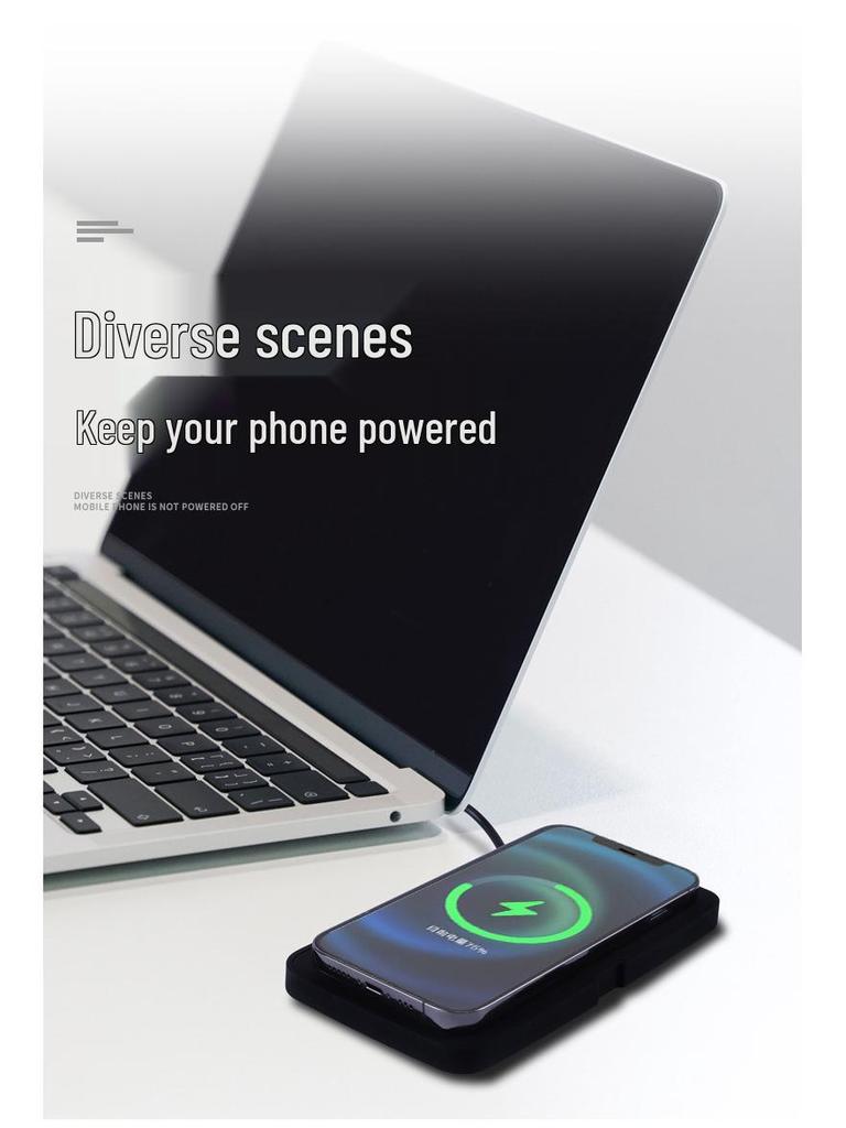 15W Low-Temp Fast Wireless Car Charger for Apple, Huawei, Samsung