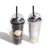 Household Portable Beverage Bottles BPA Free Drinkware Straw Cup Bottle Gifts Water Bottle