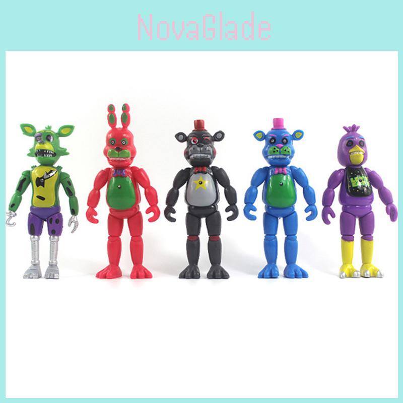 Colorate 5pz Luce Cinque Notti da Freddy Action Figures Collezione Per Bambini
