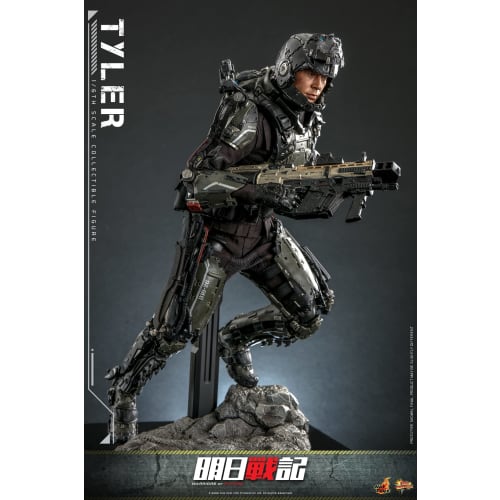 Movie Masterpiece Warriors of Future Tyler 1/6 Scale Figure, Black, Approximately 31cm Tall, MMS667