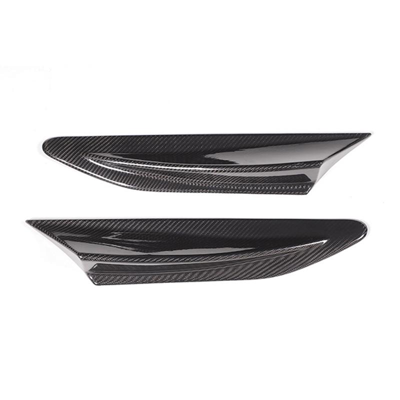 Voor Subaru BRZ Toyota 86 GT86 12-20 Auto Zijdelingse Luchtuitlaat Spatbord Vinnen Ventielkap ABS koolstofvezel textuur Exterieur Accessoires