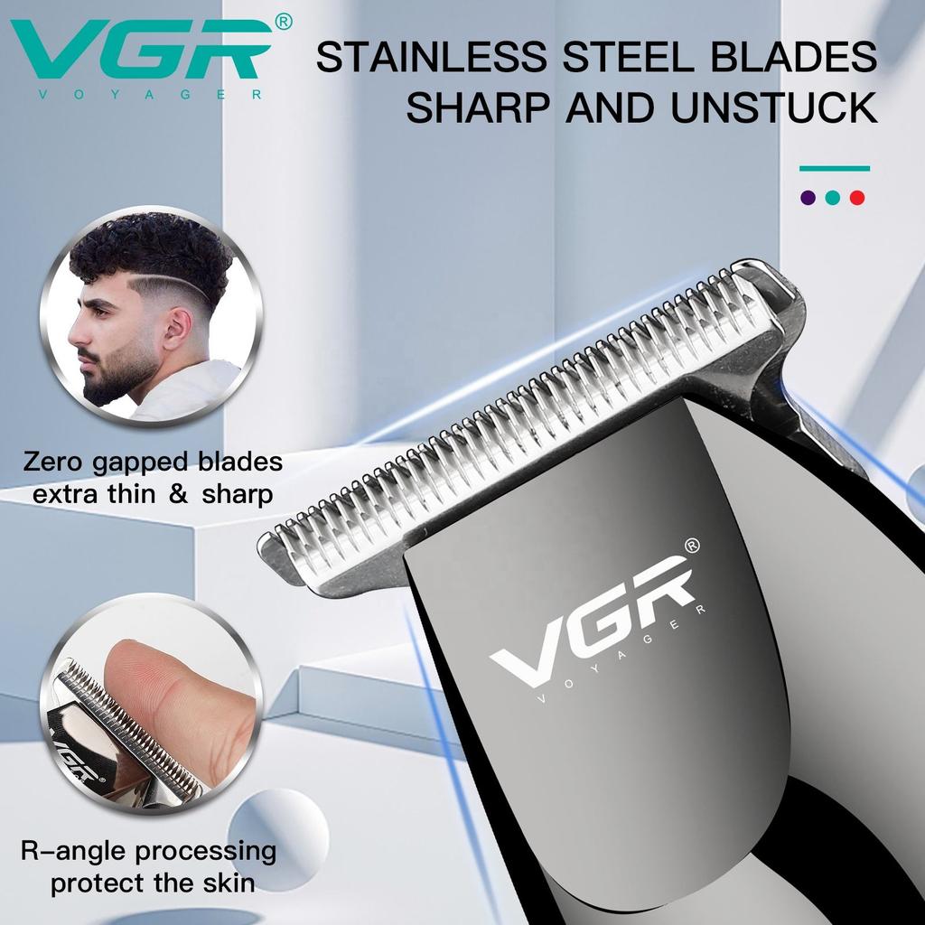 VGR 030 Tondeuse à Cheveux Professionnelle Tondeuse Tête à Huile Machine à Couper les Cheveux Machine à Couper les Cheveux Sans Fil Barber Électrique Cheveux Hommes Tondeuse à Cheveux Forme Sculpture