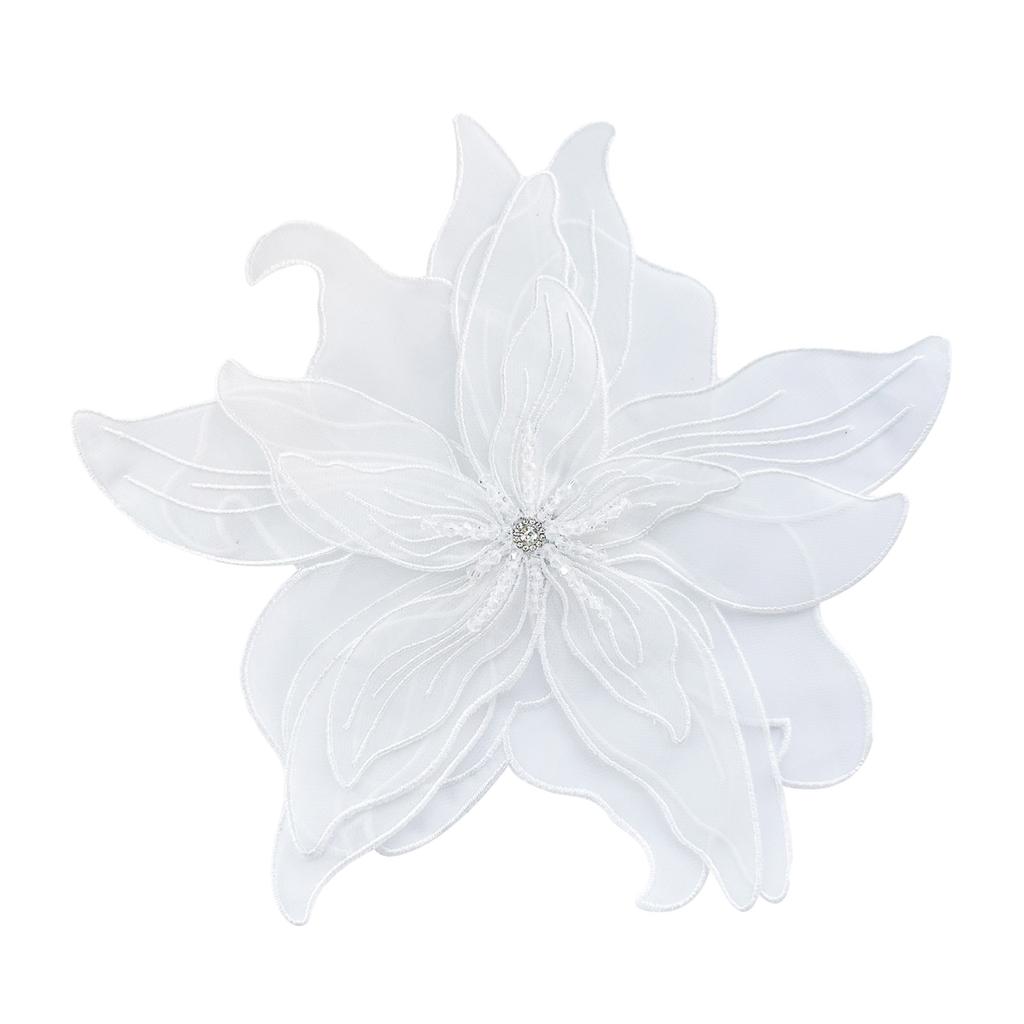 Bloemen Naaipatch Elegante Bloemen Kralen Applicatie voor Decoratie Extra Grote Applicaties Op Kleding Naaien