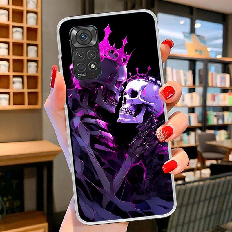 Anatomy Skeleton Heart Lovey Kiss Cover Phone Case For Xiaomi Redmi Note 15 14 13 12 11 10 Pro Plus 14S 12S 11S 11T 11E 10S Soft
